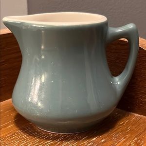 Hall China Teal  Restaurant Style Creamer or Jug Made in U.S.A.